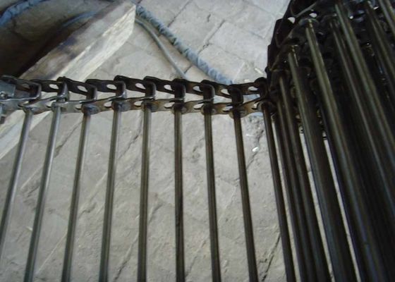 Stainless Steel 304 Wire Mesh Conveyor Belt 30cm Width 10m Length